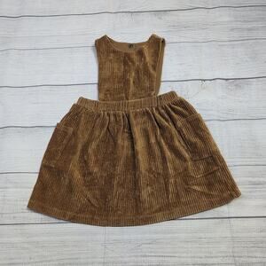 36m Play Up Brown Corduroy Pinafore